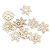 TINKSKY Christmas Tree Ornaments Wooden Hanging Snowflake Xmas Decorations, Pack of 10