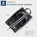 Juvale 4-Pack Portable Shoe Tote Bags for Travel and Storage, One Size, 15.5 Inches