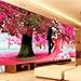 Kisstaker 78x150cm Sakura Cherry Blossom Trees Wedding First Love DIY Cross Stitch Embroidery Kit Home Decor Arts, Crafts & Sewing Cross Stitch