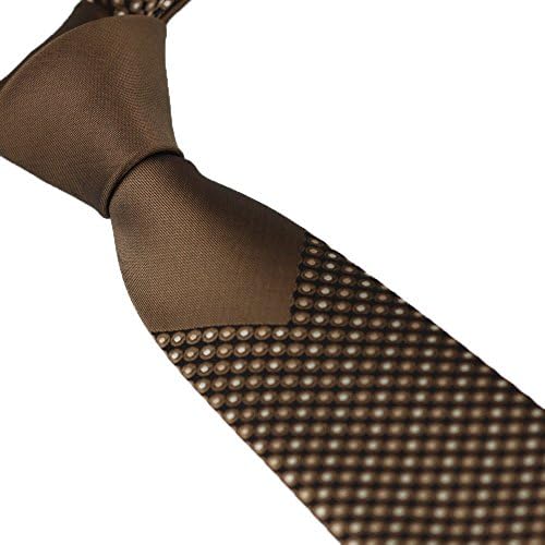 Coachella Ties Solid Color Knot Contrast Polka Dot Necktie Jacquard Woven Skinny Tie