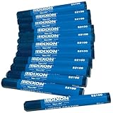 Dixon 52100 Industrial Lumber Crayon - Blue - 12 per Package