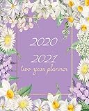 2020-2021 Two Year Planner: Purple Cover, 24 Months Planner Calendar Track And To Do List Schedule A by Dora Blossom