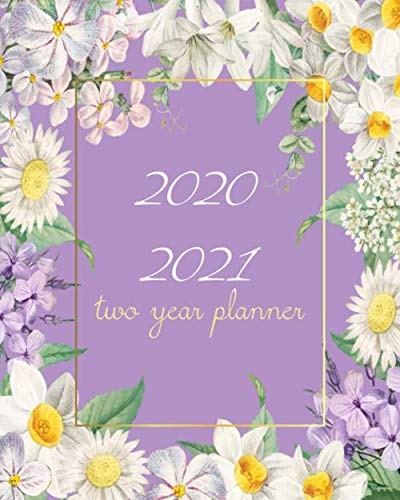2020-2021 Two Year Planner: Purple Cover, 24 Months Planner Calendar Track And To Do List Schedule A by Dora Blossom