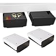 COZYWELL 2 Pack Self-Adhesive Under Desk Drawer, Hidden Under Desk Storage Drawer Slide-out Mounted Organizer for Home Office School Stationery Storage, No Drilling