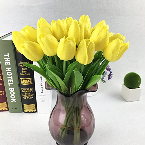 image for For Natural Life 12PCS/Set PU Stunning Holland Tulip Flower Real Touch