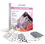 Steam Eye Mask for Dry Puffy Eyes, Dark Circles, Heated Eye Mask for Sleep, Travel or at Work.-5 Scented Eyes Mask: Lavender, Jasmine, Rose, Chamomile, Grapefruit