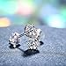 J.Rosée Classic Sterling Silver High Polished Round Cut 6 Prong Cubic Zirconia Stud Earrings Black Friday Jewelry Gifts