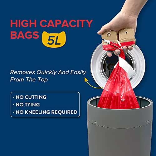 Red Rocket Cat Litter Pail Kitty TWIST'R Cat Step Litter Disposal - Main Image