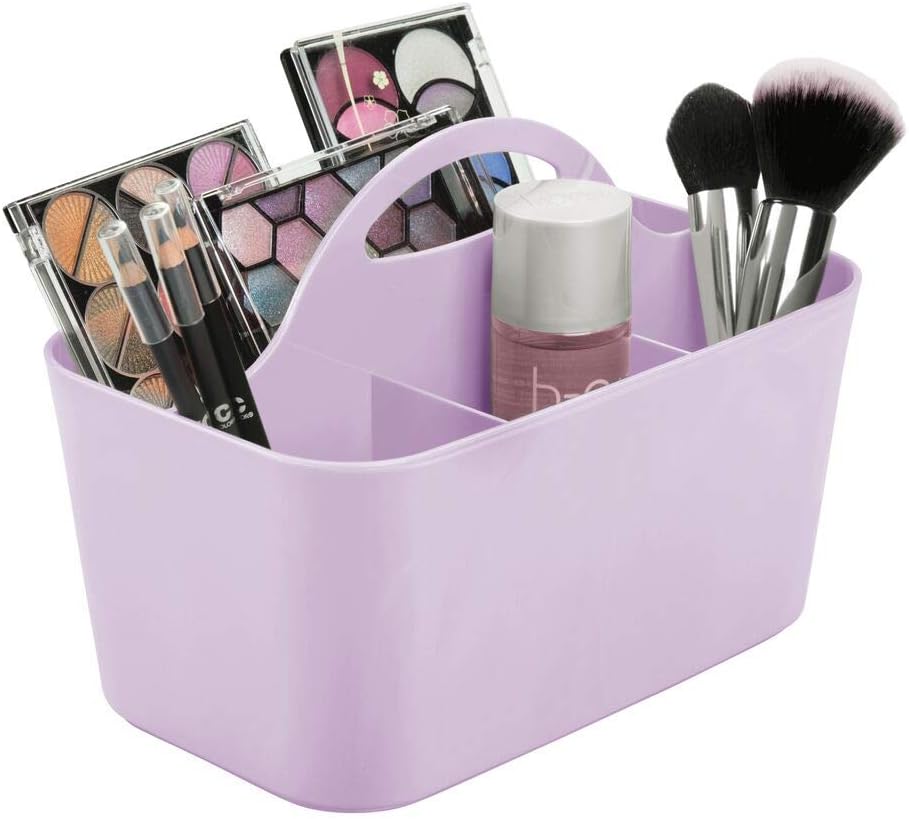 mDesign Plastic Portable Makeup Organizer Caddy Tote