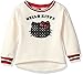 Hello Kitty Girls' Sweatshirt with Sugar Glitter Flocking and Fashion Rib