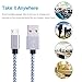 Airsspu Micro USB Cable,3Pack 10FT Extra Long Nylon Braided High Speed Android Charger USB to Micro USB Cable Samsung Fast Charger Charging Cord for Samsung Galaxy S7 Edge/S6/S4/Note 5/Note 4(Gray)