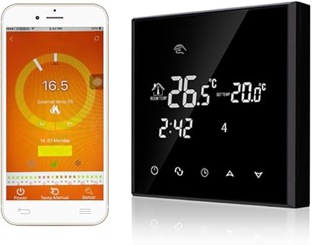Wifi Intelligente 3 16 A Thermostat Von Smartphone App Lcd