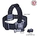 USA Gear Action Cam Head Strap Action Mount with J Hook and Tripod Adapter - Compatible with Kodak PIXPRO SP1, Vivitar Full HD Action Camera, Ricoh WG-M1 Black Waterproof Action Video Camera & More