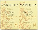 Yardley London Shea Butter Natural Soap, Honeysuckle Citrus, 4 oz