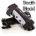 whistlekick Sparring Shin Guards, Stealth (Black, Small) with Industry Leading Warranty - Martial Arts Shin Guards/MMA Shin Guards/Taekwondo Shin Guards/Kickboxing Shin Guards