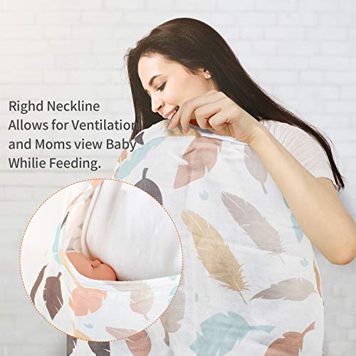 Nursing Covers for Breastfeeding,Super Soft Lightweight Breathable