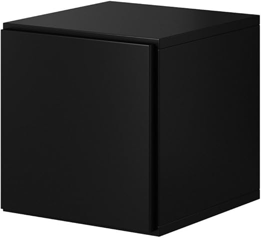 furniture24_eu Wandschrank Hängeschrank (Schwarz Matt, 37,5/37,5/39 cm