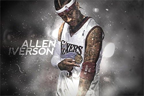 Unknown Travel THE ANSWER Allen Iverson MVP Basketball Art Silk poster 24"x36" inch