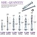 80Pcs Molly Bolt Assortment Kit, Hollow Wall Anchors Perfect for Secure Drywall, Sheetrock and Paneling to Walls or Ceilings - M4×32, M4×60, M5×52, M5×65, M6×52, M6×65 (Assortment Kit)