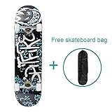 WIN.MAX Complete Skateboard 31 Inch Doodle + Free Skateboard Bag WIN.MAX Complete Skateboard 31 Inch Doodle + Free Skateboard Bag