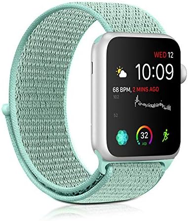 SYRE Compatible with Apple Watch Band Series 4/3/2/1 38mm 40mm 42mm 44mm, Lightweight Breathable Nylon Sport Band Replacement iWatch Series 4, Series 3, Series 2, Series