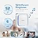 Wireless Doorbells Kit Cinbos Wireless Doorbell for Home LED Light with 1 Receiver and 2 Remote Push Buttons Waterproof,1000 Feet Long Range, 52 Chimes, 4 Levels Volume (B21-2T1-W)