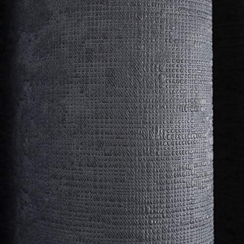 - Strata - Par de Cortinas con Ojales - 117 cm de Ancho x 137 cm de Largo, Antracita — foto 4 de 5