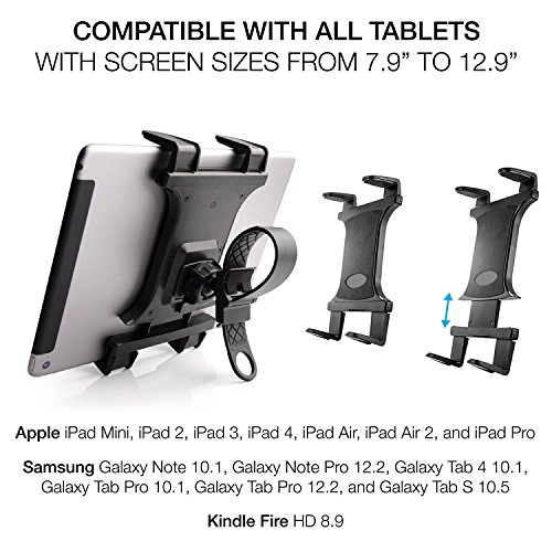 Tablet Mount Holder for Spin Bike [Zip Tight] TACKFORM Universal