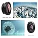 SEHOO 3 in 1 Lens, Fill Light, 140 Degree Wide Angle, 15X Macro Lens Clip-on Cell Phone Camera Lenses Kit for iPhone Samsung, Android Smartphones (Black)