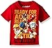Paw Patrol Little Boys' Toddler Short Sleeve T-Shirt, Red, 3T