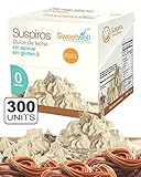 Sweetwell Sugar Free Meringue Cookies, Milk Candy - 300 units (10 bags of 30 units).