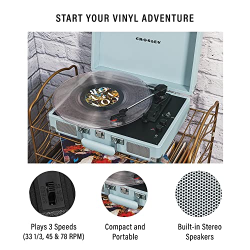 Pink CR8005F Cruiser Plus Vintage Tocadiscos De Maleta Con Entrada