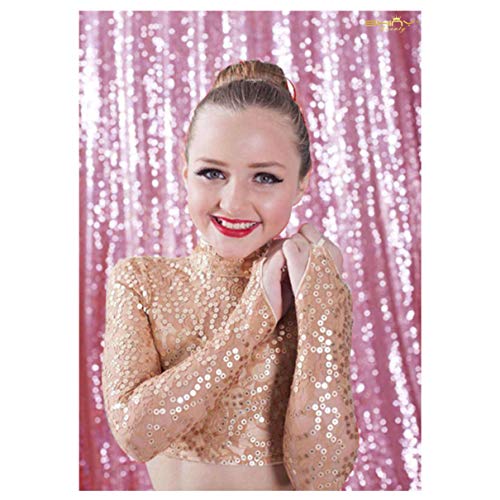 ShiDianYi 4FTX6FT-Fuchsia Pink-Sequin Photo Backdrop,Party/Prom Photography Background,Wedding Photo Booth (Fuchsia Pink)