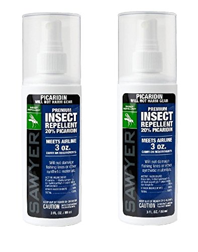 2 Pack of Sawyer Products Premium Insect Repellent with 20% Picaridin 3-Ounce Pump Spray