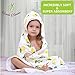 KloudBambu Hooded Baby Towel, Super Soft to Sensitive Skin, Ultra Absorbent, for Newborn, Infant, Toddler Girls and Boys, Lemon Print…
