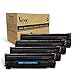 V4INK 4 Pack Compatible Toner Cartridge Replacement for HP 83A CF283A, for use in HP Laserjet Pro MFP M225dn M225dw M127fw M127fn M201dw M201n M125nw M125a Series Printers primary