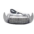 AfterMokit Replacement Front Fender Tip Led Light for Harley Davidson Electra Glide Ultra Classic Road King Street Glide Ultra Limited 2014 and Up Clear