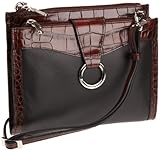 Jack Georges Purse/Wallet,Black/Brown,One Size