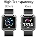 Clearance PEYOU [6PCS] Compatible for Fitbit Blaze Screen Protector Tempered Glass, Premium HD Clear Screen Protector Compatible for Fitbit Blaze SmartWatch, [Bubble-Free] [Scratch-Resistant]
