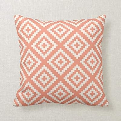 Amazon Com Celycasy Navajo Gemetric Pattern Peach And Cream