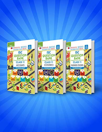 Oswaal ISC Question Bank Class 11 (Set of 3 Books) Account, Business Studies, Economics (For Reduced Syllabus 2021)