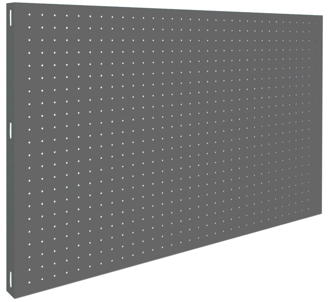 Simon Rack Tool Pegboard with 8 accesories, 600x900x35, Metal Pegboard, Grey - PANEL CLICK