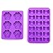 Gogogu B01LZMRA16 Silicone Chocolate Molds, 1, Purple