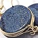 Natural Stone Wire Wrap Dangle Drop Earrings Gold Plated 925 Sterling Silver Hook/Lapis Lazuli Round 16mm