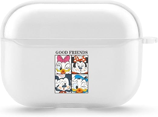 Amazon Danesi ミッキーマウス ミニーマウス カップル Airpods Proケース エアーポッズ プロ アップルイヤホン 保護ケース 透明 耐衝撃 充電可能 カバー エアーポッズ シリコンケース アニメ プロ キャラクター グッズ 防水 イヤホン ヘッドホンケース オンライン通販