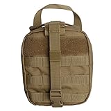 Tactical MOLLE Rip-Away EMT Medical First Aid Utility Pouch (TAN)