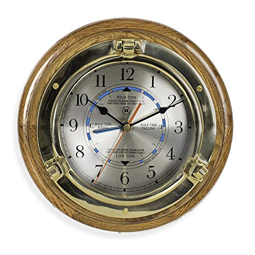 Nagina International Nautical Wall Clock Tide and Time Nautical Wall