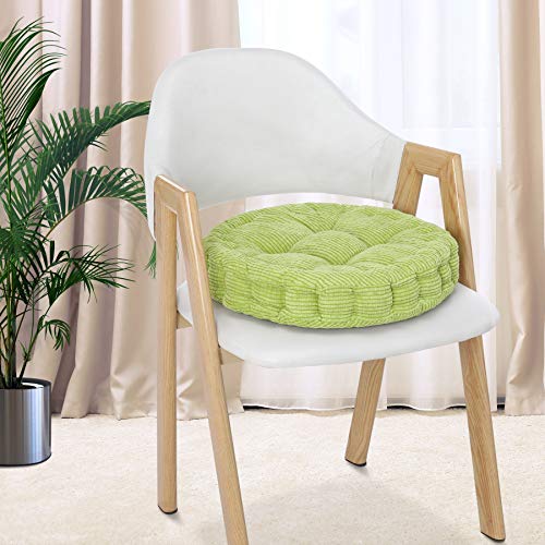 HomeMiYN Round Seat Cushions, EPE Foam Filled Indoor Chair Pad Cushions