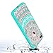 iPhone 7 Plus [5.5''] Case - Anwish Mint Mandala Totem Series Hybrid Protective Case with Soft TPU Bumper +Hard Back Cover [Scratch Resistant] Cover Case for iPhone 7 Plus