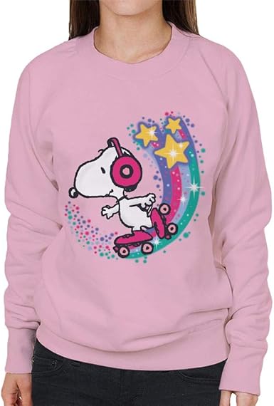 peanuts snoopy skates pullover hoodie